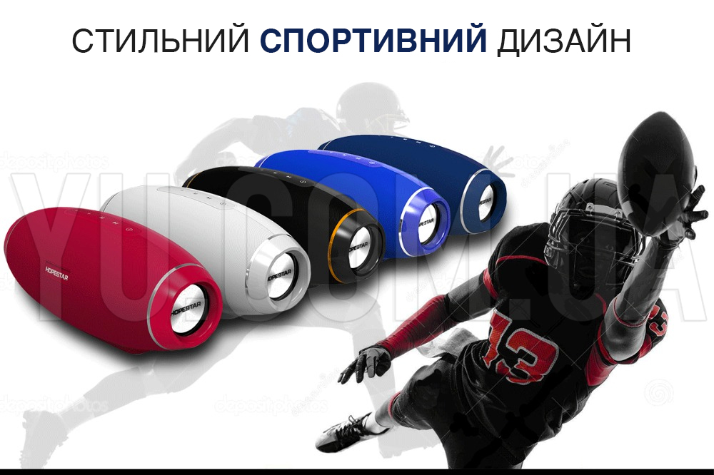 Портативна Bluetooth колонка PowerBank Hopestar H20 USB, FM Портативна Bluetooth колонка PowerBank Hopestar H20 USB, FM